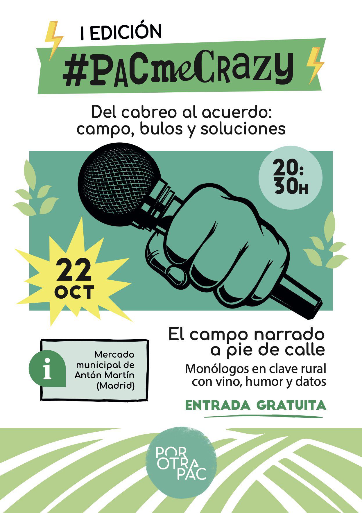 Clara Aguilera participará en la I Edición #PACMeCrazy – El campo narrado a pie de calle