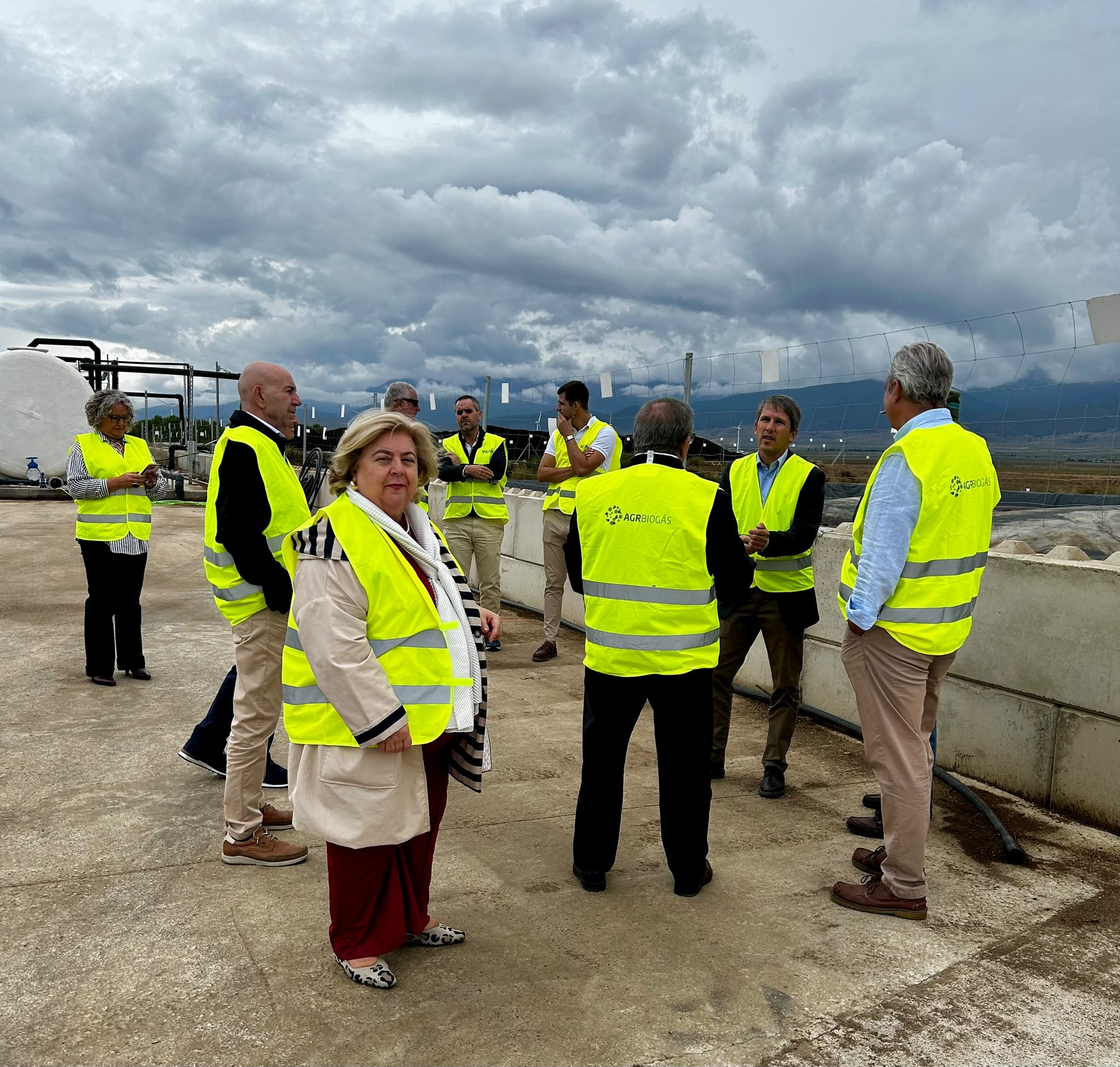 Visita a la planta de Biogás de la empresa AGR, en La Calahorra (Granada)